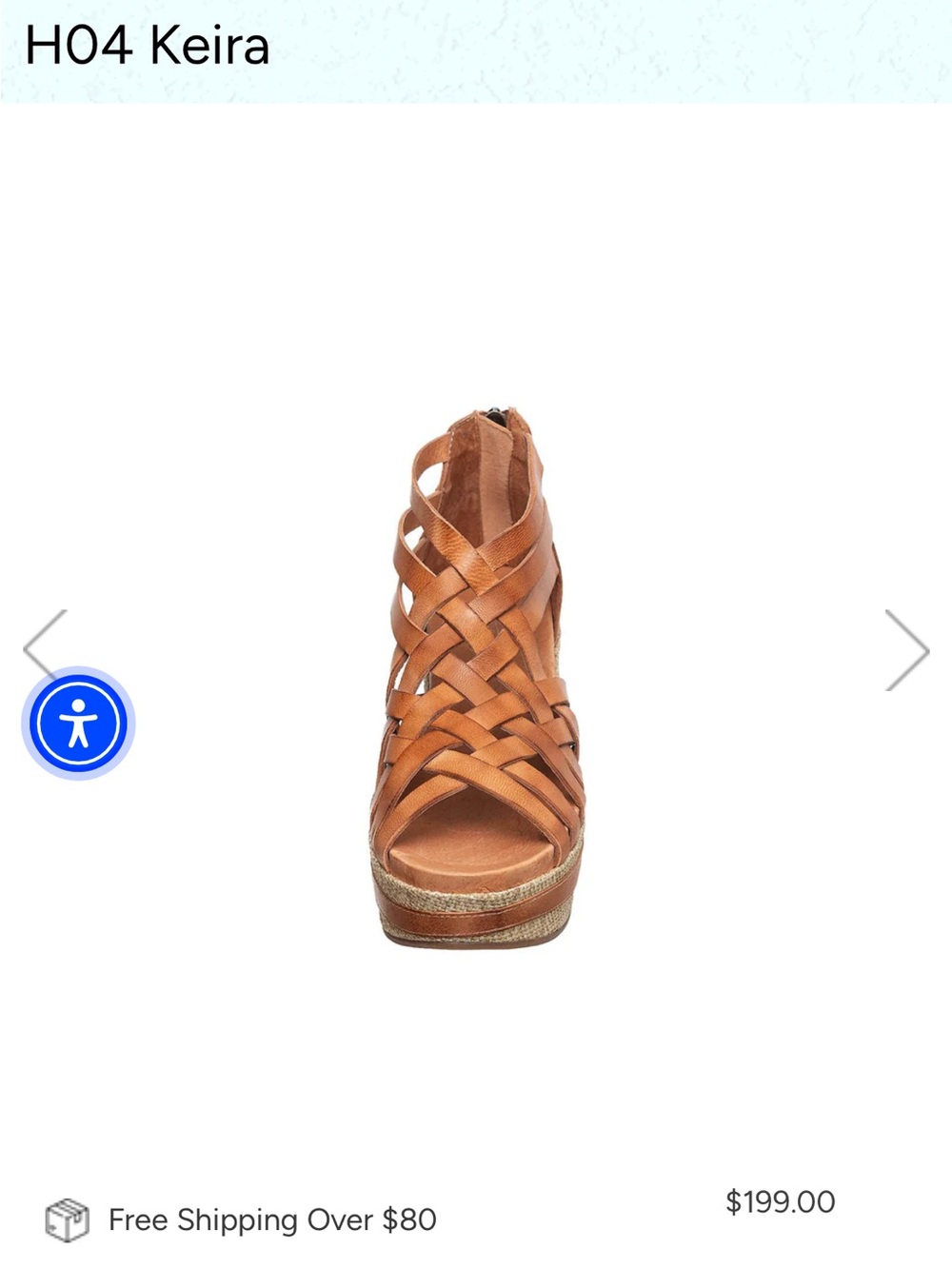 Antelope Keira Tan Strappy Wedge Sandals - Picture 4 of 6